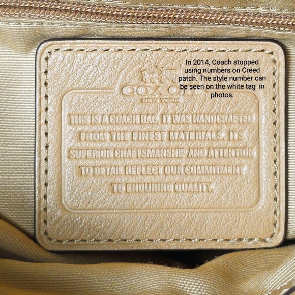 Authenticated COACH Phoebe Camel Color Pebbled Leather Large Shoulder Bag COA - Picture 11 of 17